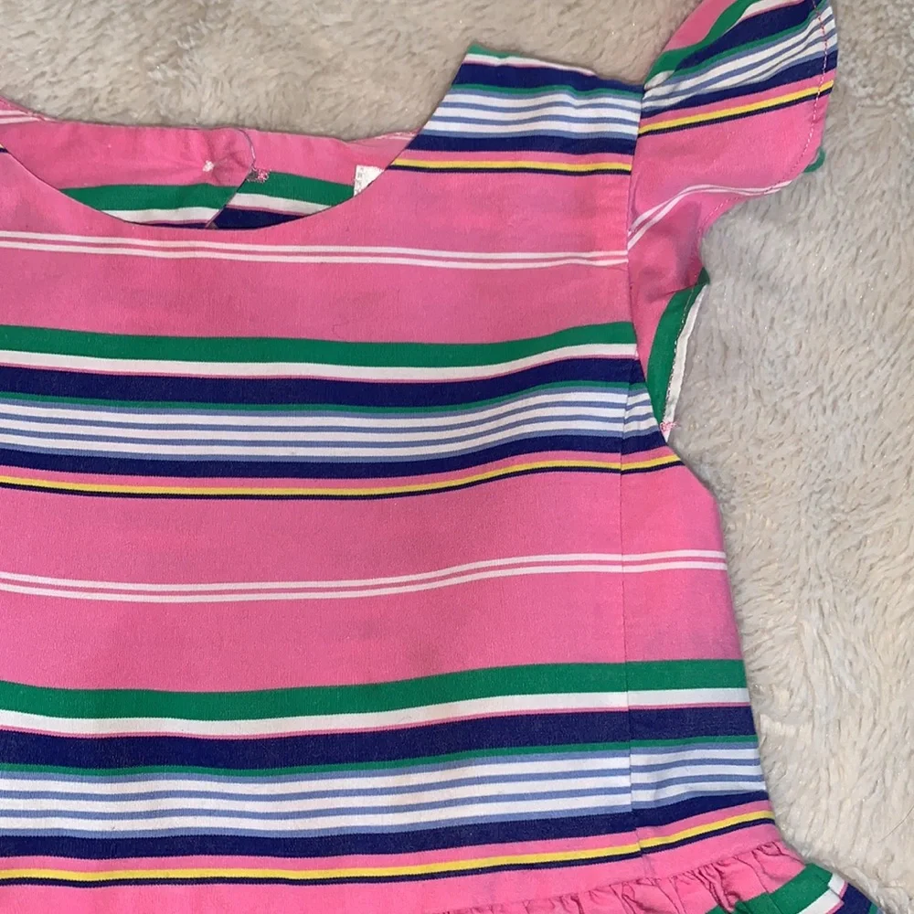 Ralph Lauren Pink Striped Dress 24M 💖EUC Gorgeous